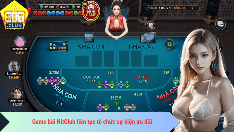 Game bài HitClub liên tục tổ chức sự kiện ưu đãi